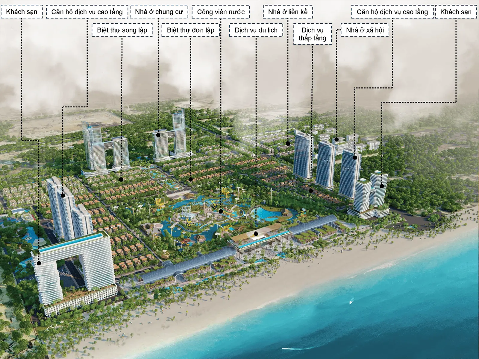 Dự án Sun Group Vũng Tàu – Khu đô thị nghỉ dưỡng cao cấp tại đường 3 Tháng 2, Bà Rịa – Vũng Tàu.
