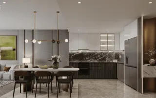 Không gian sống tinh tế và sang trọng tại LUMIÈRE Midtown, mang đến trải nghiệm đẳng cấp ngay giữa lòng The Global City.