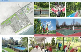 Minh họa không gian công viên cây xanh tại dự án Sun Group Vũng Tàu, mang đến môi trường sống xanh mát và tiện ích hiện đại.