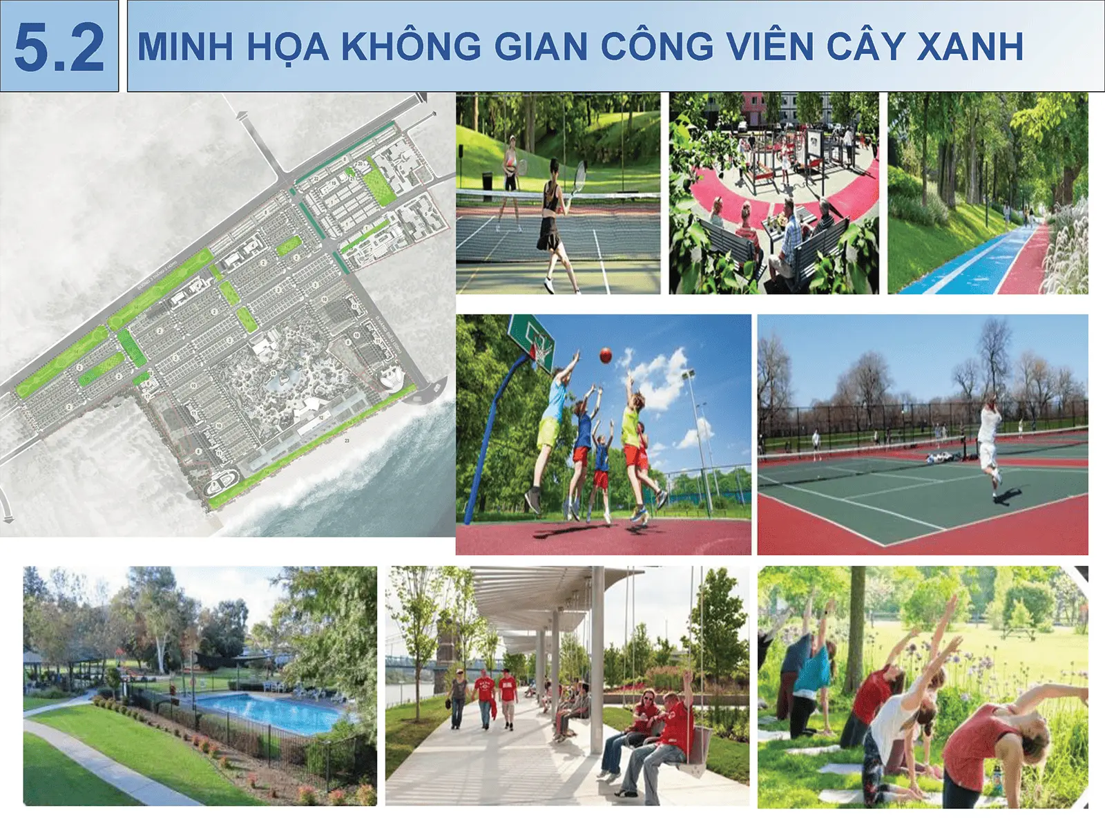 Minh họa không gian công viên cây xanh tại dự án Sun Group Vũng Tàu, mang đến môi trường sống xanh mát và tiện ích hiện đại.