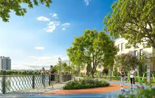 Cư dân tận hưởng cuộc sống xanh, thư thái tại Vinhomes Green City, đô thị sinh thái đẳng cấp tại Long An.