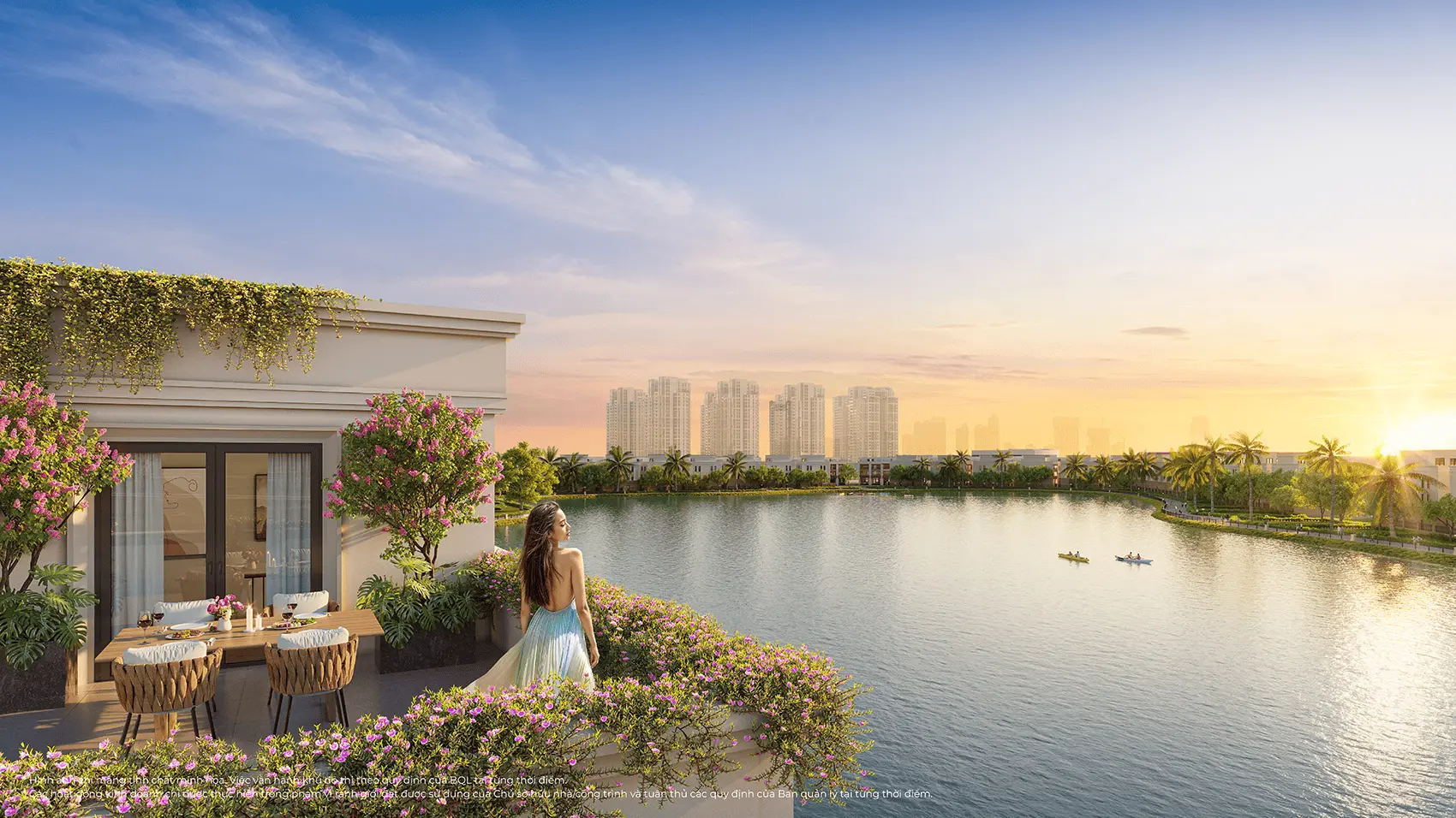 Tận hưởng cuộc sống thượng lưu tại Vinhomes Green City với cảnh quan hồ nước tuyệt đẹp và tiện ích đẳng cấp.