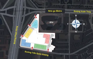 Vị trí "kim cương" Sun Group Cầu Giấy - ngã tư Phạm Hùng và Xuân Thủy, kết nối giao thông thuận tiện.