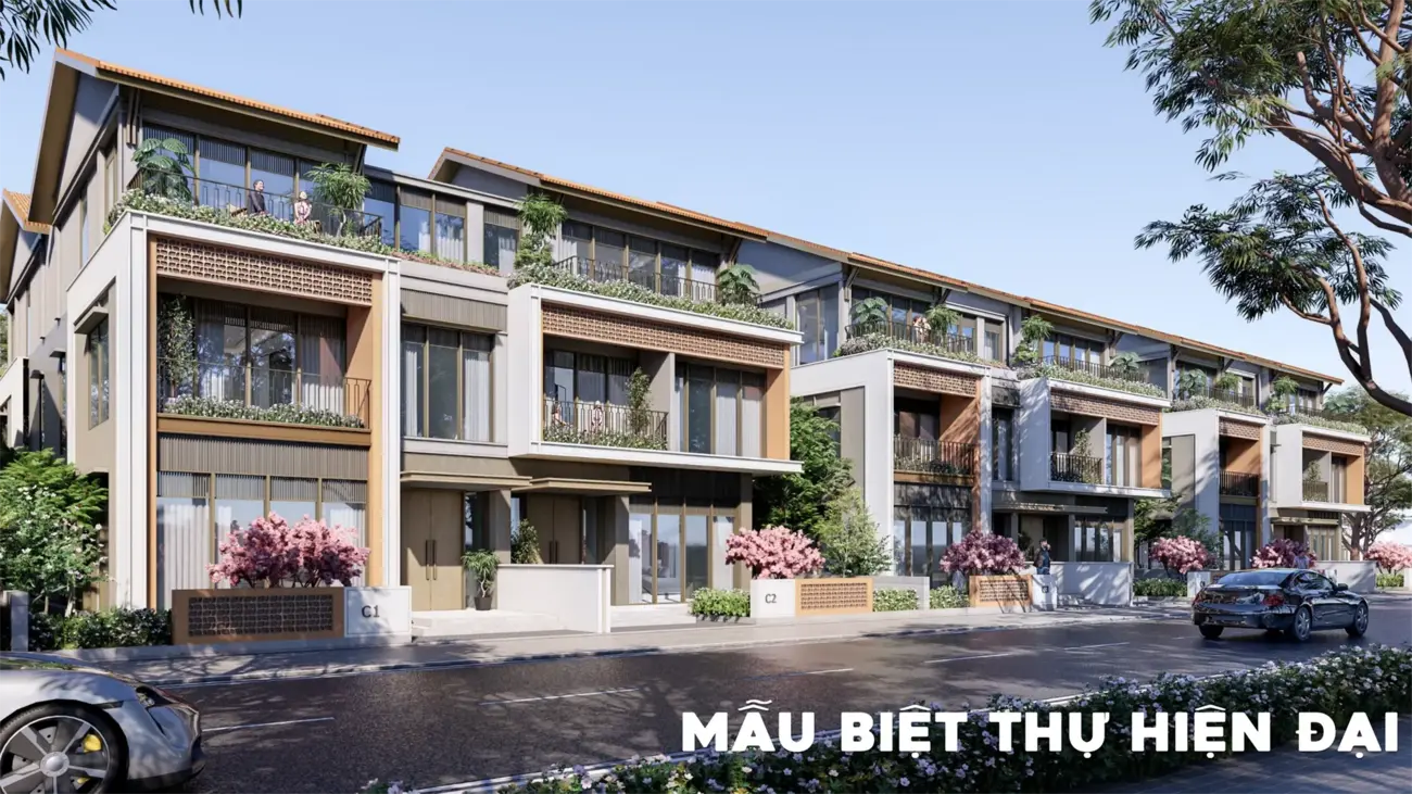 Biệt thự hiện đại với thiết kế sang trọng và không gian sống xanh.